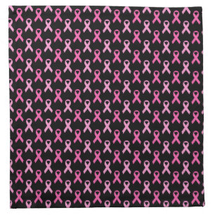 Pink Ribbon Breast Cancer Awareness Pattern Cloth Napkin