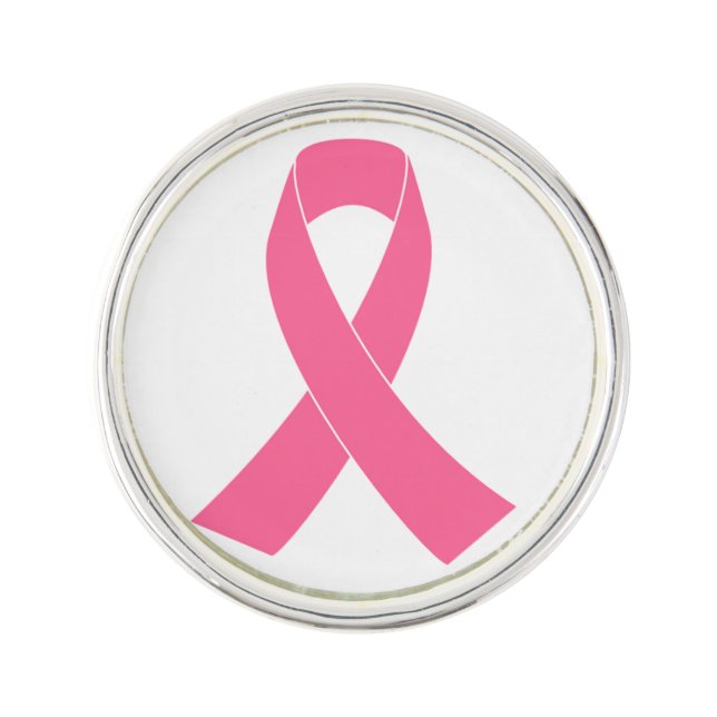 Pink Ribbon - Breast Cancer Awareness Pin (Front)