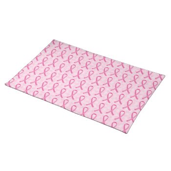 Pink Ribbon Breast Cancer Awareness Placemats by ne1512BLVD at Zazzle