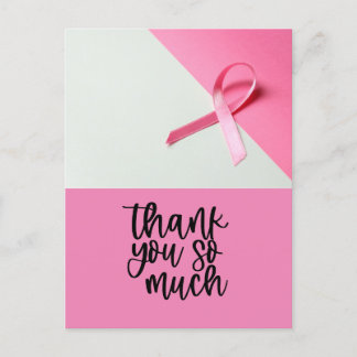 Pink Ribbon Breast cancer Awareness  Postcard