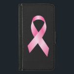 Pink Ribbon - Breast Cancer Awareness Samsung Galaxy S5 Wallet Case<br><div class="desc">Show your support or remembrance of a special loved one! Please note: All of Zazzle's products are artwork printed onto various items. None of my products contain "real" extraneous items, i.e., there are no real diamonds or crystals, no texture on damask pieces or animal prints, no food items, no real...</div>