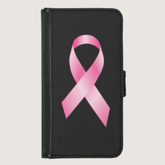 Pink Ribbon - Breast Cancer Awareness Samsung Galaxy S5 Wallet Case