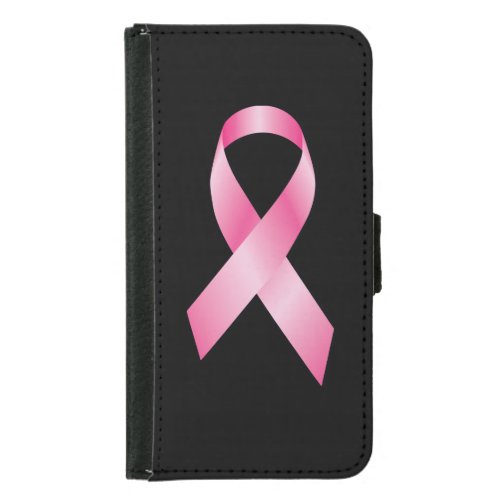 Pink Ribbon _ Breast Cancer Awareness Samsung Galaxy S5 Wallet Case