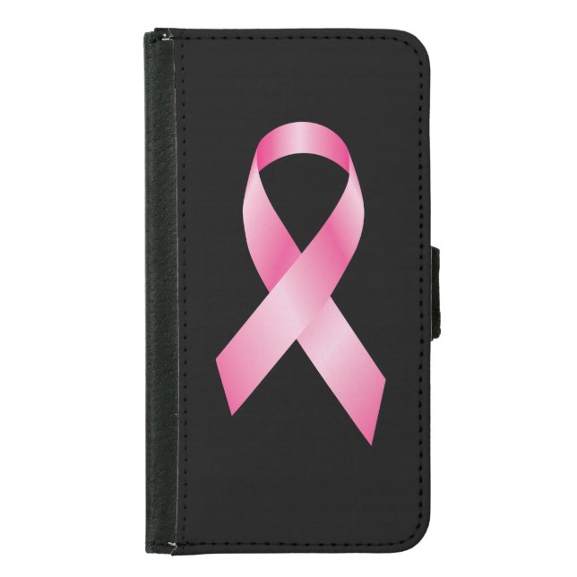 Pink Ribbon - Breast Cancer Awareness Samsung Galaxy Wallet Case (Front)