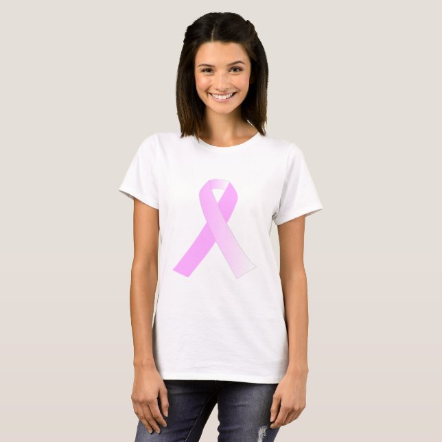 Pink Ribbon Breast Cancer Awareness Shirt (Front Full)