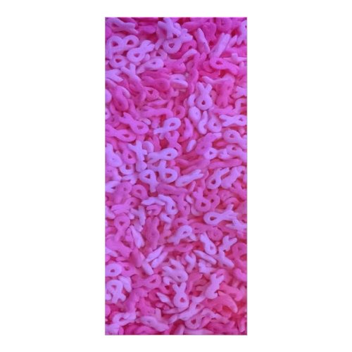 Pink Ribbon Breast Cancer Awareness Sprinkles Rack Card