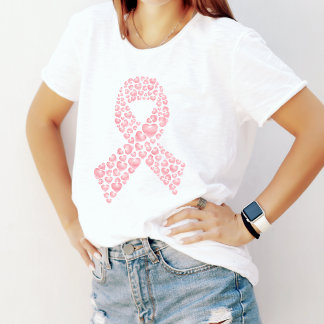 Pink Ribbon Breast Cancer Awareness T-Shirt Tri-Blend Shirt