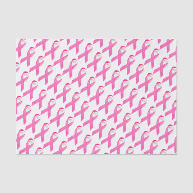 Pink Ribbon Tissue Pink Ribbon Breast Cancer Awareness Tissue Paper | Zazzle