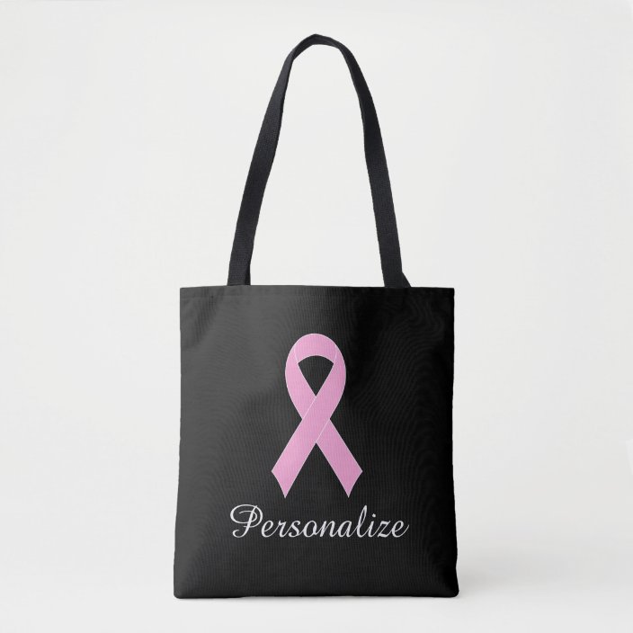 Pink ribbon breast cancer awareness tote bag | Zazzle.com