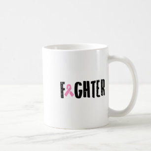 Pink Ribbon Breast Cancer Awareness Warrior Gift  Coffee Mug