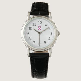 Pink Ribbon Breast Cancer Awareness  Women's Watch