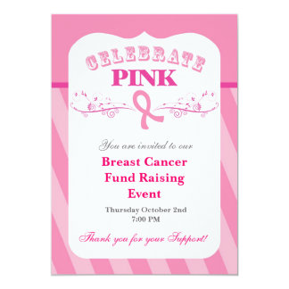 Breast Cancer Awareness Party Invitations 2