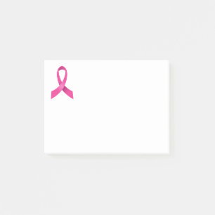 Pink Ribbon Breast Cancer Faith Hope Love Post-it Notes