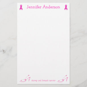 Pink Ribbon Breast Cancer stationery