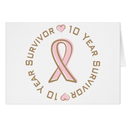 Pink Ribbon Breast Cancer Survivor 10 Years