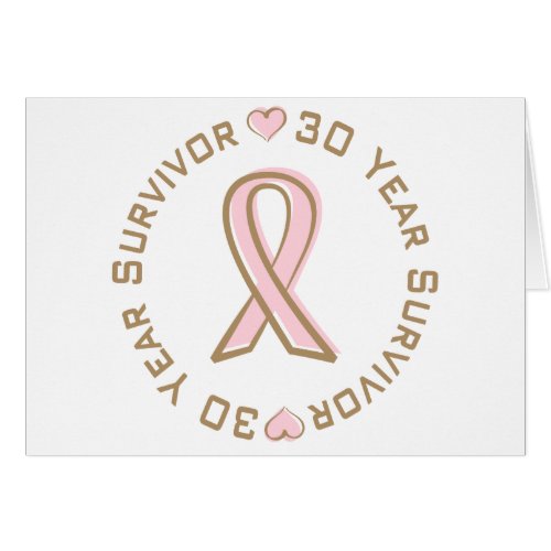 Pink Ribbon Breast Cancer Survivor 30 Years