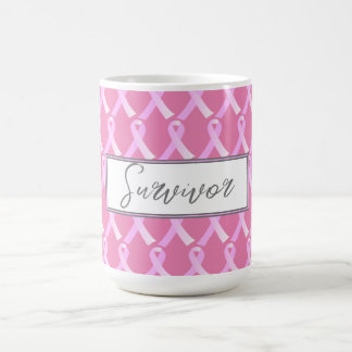 Pink Ribbon Breast Cancer Survivor Coffee Mug