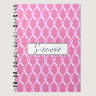 Pink Ribbon Breast Cancer Survivor Notebook