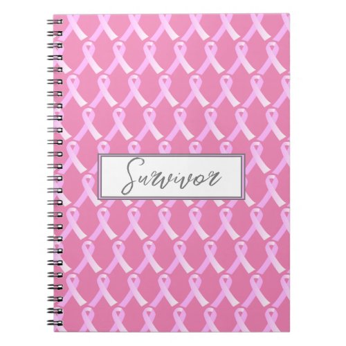 Pink Ribbon Breast Cancer Survivor Notebook