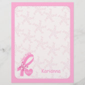 Pink Ribbon Breast cancer survivor & pink border (Front)