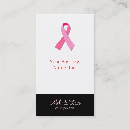 Pink Ribbon Business Card