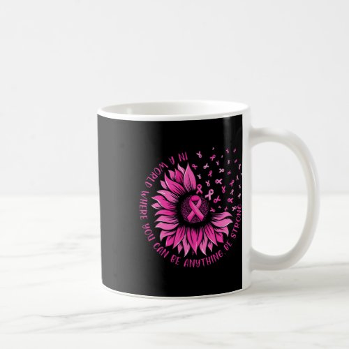 Pink Ribbon Butterfly Breast Cancer Awareness Girl Coffee Mug