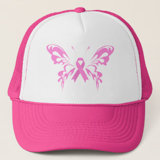 Pink Ribbon Butterfly Breast Cancer | Hat