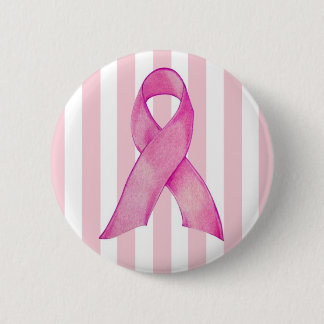 Pink Ribbon Button