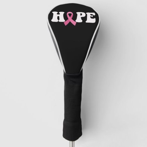 Pink Ribbon Cancer Awareness Breast Cancer Hope  Golf Head Cover