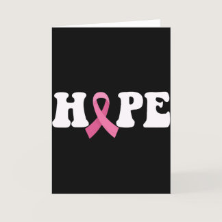 Pink Ribbon Cancer Awareness Breast Cancer Hope  Thank You Card