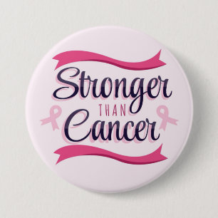 Pink Ribbon Cancer Awareness Button