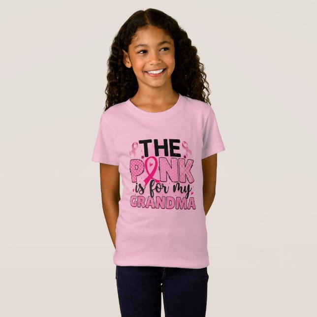 Pink Ribbon Cancer Awareness Survivor T-Shirt (Front Full)