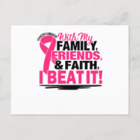 Pink Ribbon Cancer Survivor Friends Family And Fai