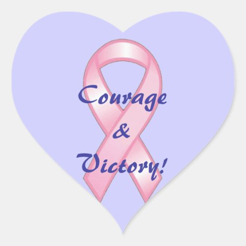 Pink Ribbon Cancer Victory Sticker