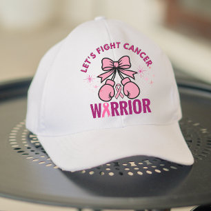 Pink Ribbon Cancer Warrior breast cancer Hat