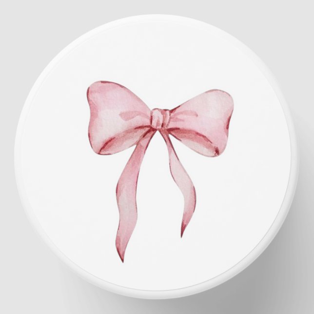 Pink ribbon candle mini candle favors (Front)