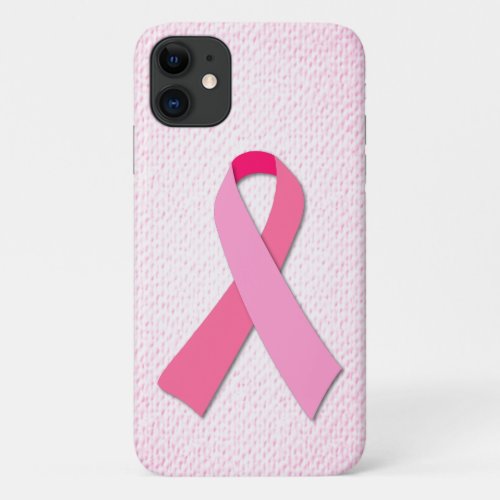 Pink Ribbon iPhone 11 Case