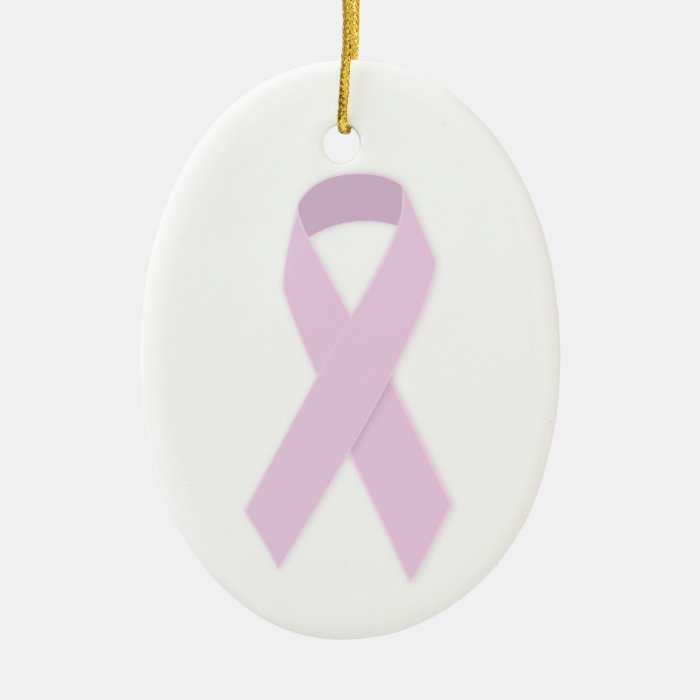 PINK RIBBON CAUSES MEDICAL ILLNESSES BREAST CANCER CHRISTMAS ORNAMENT