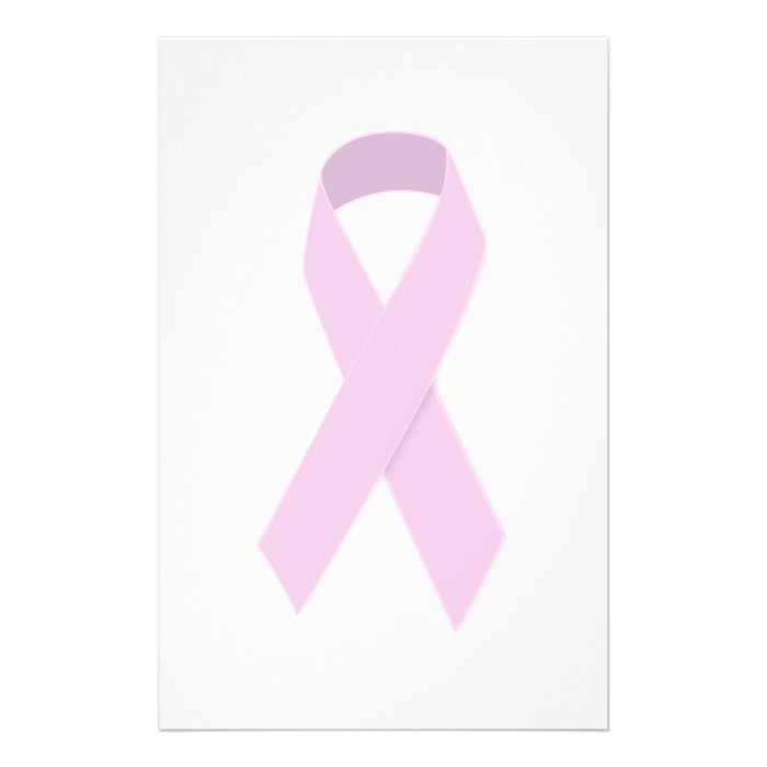 PINK RIBBON CAUSES MEDICAL ILLNESSES BREAST CANCER CUSTOM STATIONERY