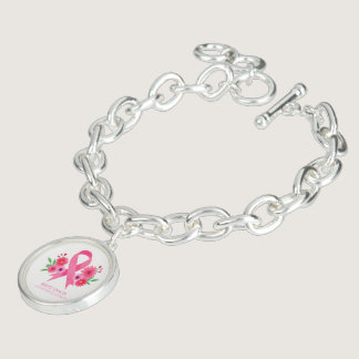 Pink Ribbon Charm Bracelet