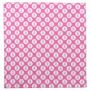 Pink Ribbon Circle – Breast Cancer Awareness Cloth Napkin
