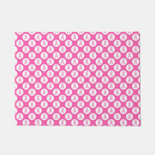 Pink Ribbon Circle – Breast Cancer Awareness Doormat