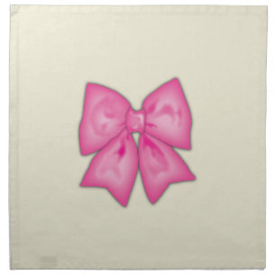 Pink Ribbon Cloth Napkin