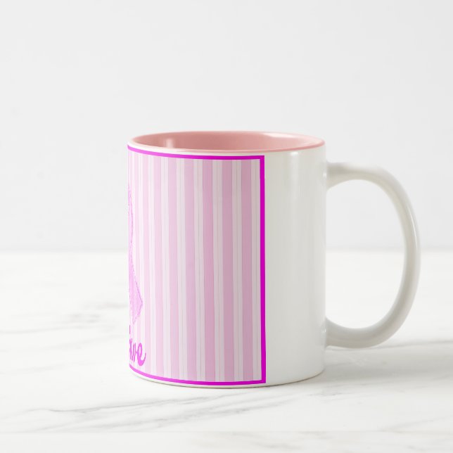 Pink Ribbon  Coffee Mug (Right)