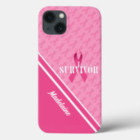 Pink Ribbon Custom Breast Cancer Survivor