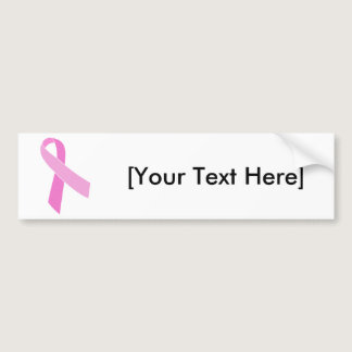 Pink Ribbon Customizable Bumper Sticker