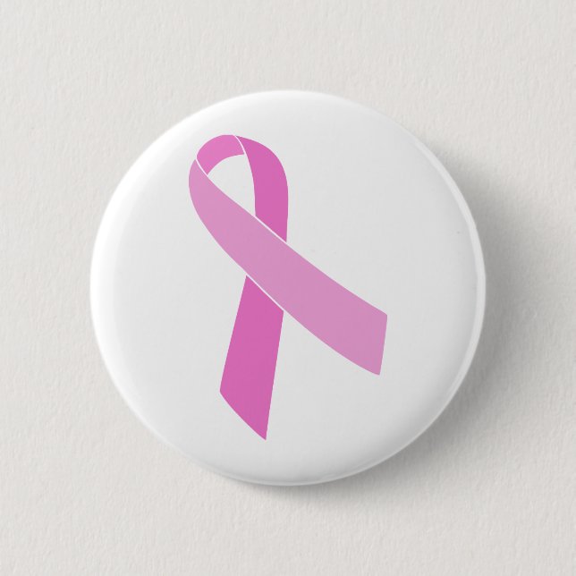 Pink Ribbon Customizable Button (Front)