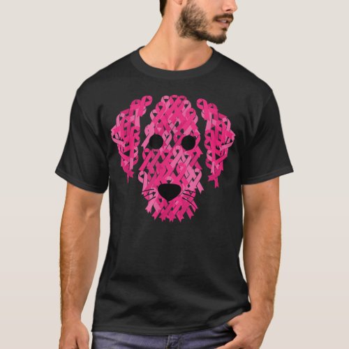 Pink Ribbon Dog Inspirational Breast Cancer Awaren T_Shirt