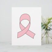 Pink Ribbon Drawing (Standing Front)