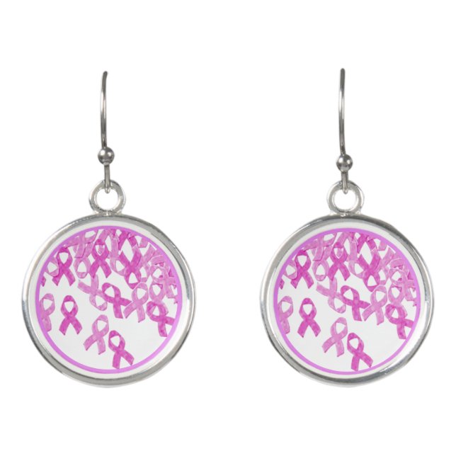 Pink Ribbon Earrings (Front)